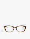 Ray Ban Rb410158 58mm Cat Eye Blue Light Glasses In Havana