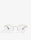 Ray Ban Rb3947v Phantos-frame Glasses In Gold