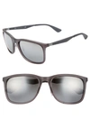 RAY BAN 58MM SQUARE SUNGLASSES,RB431358-YZM