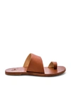 Beek Finch Toe Ring Slides In Tan