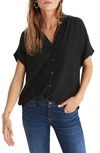Madewell Women's Daily Drapey Shirt In True Black