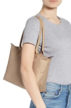 Longchamp Le Pliage Club Medium Shoulder Tote - Beige In Beige