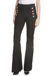 Derek Lam 10 Crosby Robertson Stretch Cotton Sailor Pants In Black