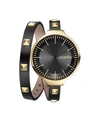RUMBATIME RUMBATIME ORCHARD DOUBLE WRAP LIGHTS OUT WOMEN'S WATCH BLACK