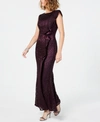 TAHARI ASL SEQUINED LACE GOWN