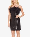 VINCE CAMUTO FEATHER SEQUINED DRESS