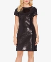 VINCE CAMUTO FISH-SCALE SEQUINED DRESS