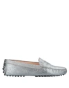 Shop Tod's Loafers In Grey