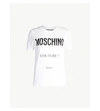 MOSCHINO COUTURE-PRINT COTTON-JERSEY T-SHIRT