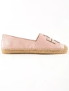 Tory Burch Espadrillas Ines In Nappa Color Pink In Sea Shell/silver
