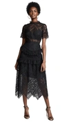 SELF-PORTRAIT ABSTRACT TRIANGLE LACE DRESS