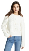 FRAME CABLE KNIT SWEATER