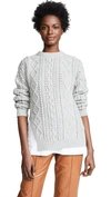 3.1 PHILLIP LIM / フィリップ リム POPCORN CABLE LONG PULLOVER