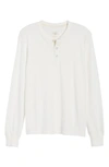 Rag & Bone Standard Issue Slub Cotton Henley In Stone Blue