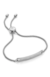 Monica Vinader Silver Havana Mini Chain Friendship Bracelet In Silver
