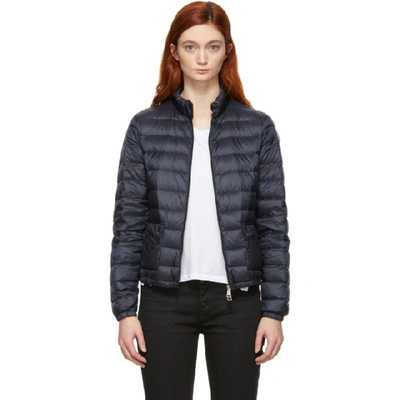 Moncler Lans Quilted Lightweight Down Jacket In Blue