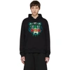 Kenzo Signature Tiger Hoodie In 99 Black
