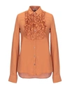 HER SHIRT Solid color shirts & blouses,38803693OD 3