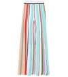 MISSONI Striped crochet wide-leg pants,P00353079
