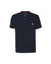 Ps By Paul Smith Embroidered-zebra Polo Shirt In Blue
