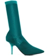 Yeezy Green Transparent Knit Ankle Boot