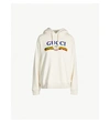 GUCCI Sequinned logo-print cotton-jersey hoody