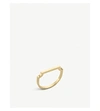 MONICA VINADER MONICA VINADER WOMENS GOLD SIGNATURE 18CT YELLOW-GOLD VERMEIL THIN RING,15880080