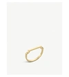 Monica Vinader Signature 18ct Yellow-gold Vermeil Thin Ring In Gold