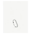 Monica Vinader Signature Thin Sterling Silver And Diamond Ring In White