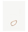 Monica Vinader Signature Thin 18ct Rose Gold On Vermeil Sterling Silver Ring In Rose Gold