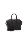 Givenchy Antigona Mini Sugar Leather Satchel Bag In Black