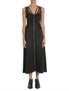 ALEXANDER WANG ALEXANDER WANG ZIP FRONT MIDI DRESS