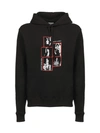 SAINT LAURENT SAINT LAURENT PRINTED HOODED SWEATSHIRT