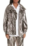 GREY JASON WU Metallic Foil Jacket,GR190903