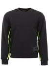 PRADA SWEATSHIRT WITH FLUO DETAILS,10776103