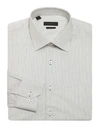 Saks Fifth Avenue Men's Collection Regular-fit Cotton Dress Shirt In Black