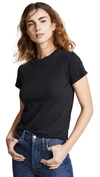Agolde Short-sleeved Supima Cotton T-shirt In Nocturne