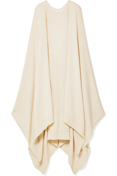 The Row Hern Asymmetric Cashmere-blend Cardigan In Cream