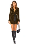 MARLED X OLIVIA CULPO MARLED X OLIVIA CULPO VELVET PIPING DRESS IN OLIVE.,MARX-WD4