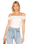 ABOUT US Caitlyn Strapless Frill Top,ABOR-WS155