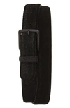 ALLSAINTS DISTRESSED SUEDE LEATHER BELT,AS400023