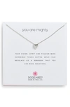 DOGEARED YOU ARE MIGHTY PYRAMID PENDANT NECKLACE,MS1628