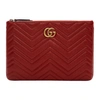 GUCCI GUCCI RED GG MARMONT 2.0 POUCH