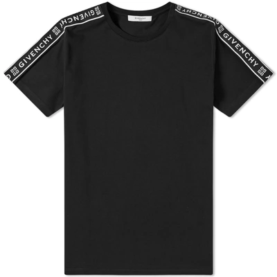 Givenchy Taped Sleeve Tee In Black