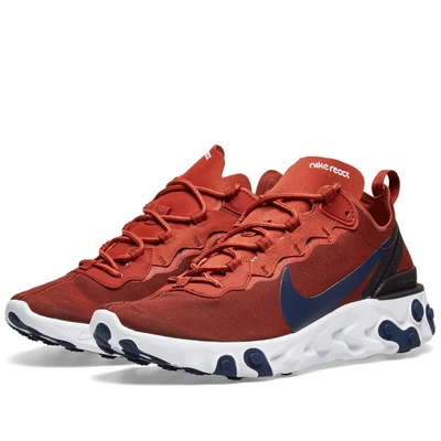 Nike React Element 55 Trainers In Mars Stone