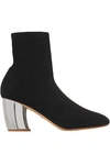 PROENZA SCHOULER RIBBED-KNIT SOCK BOOTS,3074457345619860413