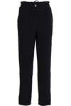 BOUTIQUE MOSCHINO WOMAN CREPE TAPERED trousers BLACK,GB 10375442618711267