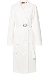 Sies Marjan Nisa Crinkled-ripstop Trench Coat In White