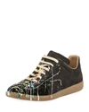 MAISON MARGIELA MEN'S REPLICA PAINT-SPLATTER LOW-TOP SNEAKERS,PROD143670200