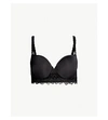 Wacoal Lace Perfection Lace Bra In Charcoal